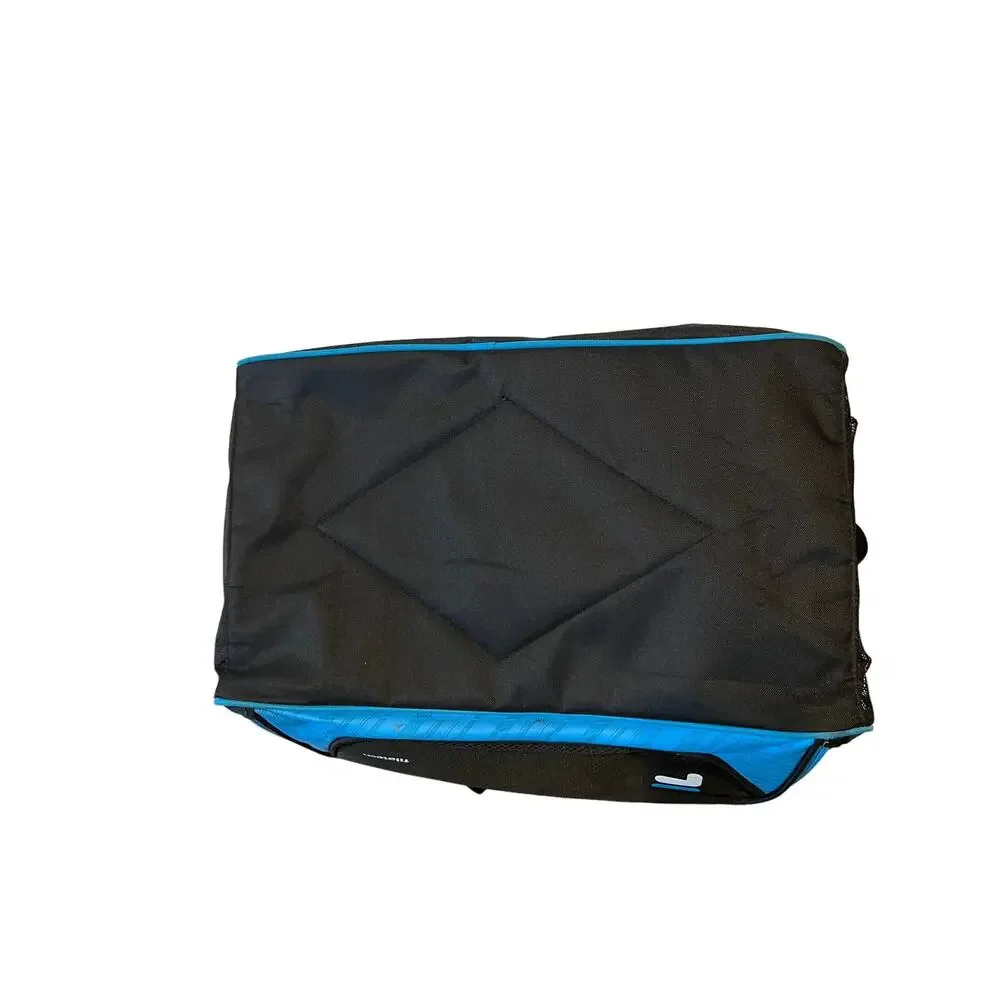 Fila Black Blue 18x12x10 Gym Duffel Bag
